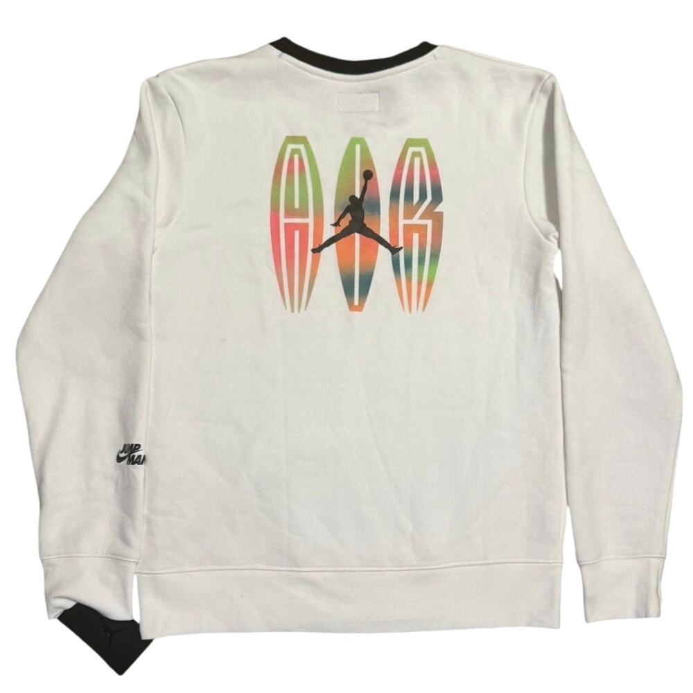 Nike Air Jordan Flight MVP Crewneck Sweatshirt Sail Boys XL 13-15 Yrs NWT